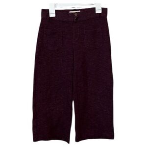 Zara Plum Wide Leg Dark Purple Pants Size 9/10